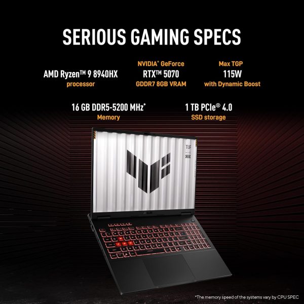 ASUS TUF Gaming F16, FX608JMR-RV049WS - Image 6