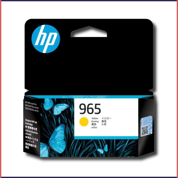 HP 965 Yellow Original Ink Cartridge, 3JA79AA