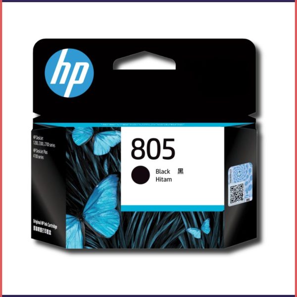 HP 805 Black Original Ink Cartridge, 3YM73AA