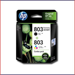 HP 803 2-pack Economy Black/Tri-color Original Ink Cartridge, 3YP93AA
