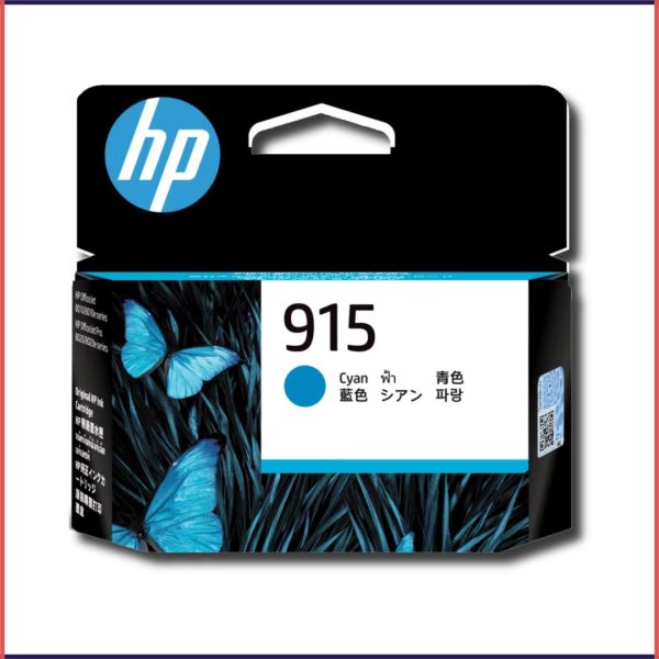 HP 915 Cyan Original Ink Cartridge, 3YM15AA