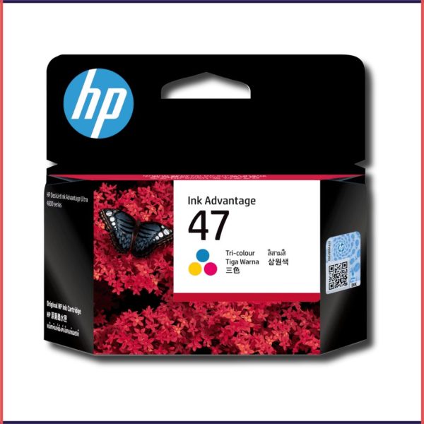 HP 47 Tri-color Original Ink Cartridges, 6ZD61AA