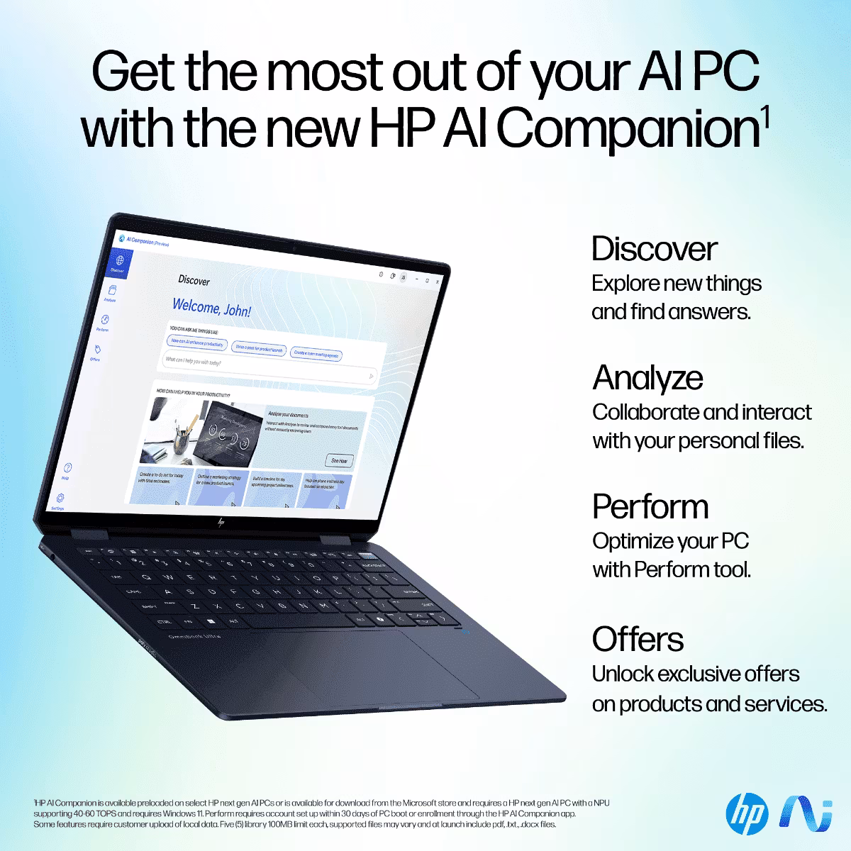 HP OmniBook Ultra Flip Laptop 14-fh0046TU, Blue , B13Y0PA - Image 7