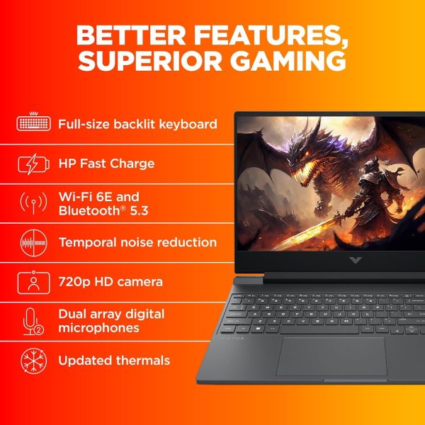 HP Victus Gaming Laptop -fa0187TX, Silver, 8F4Z5PA - Image 3