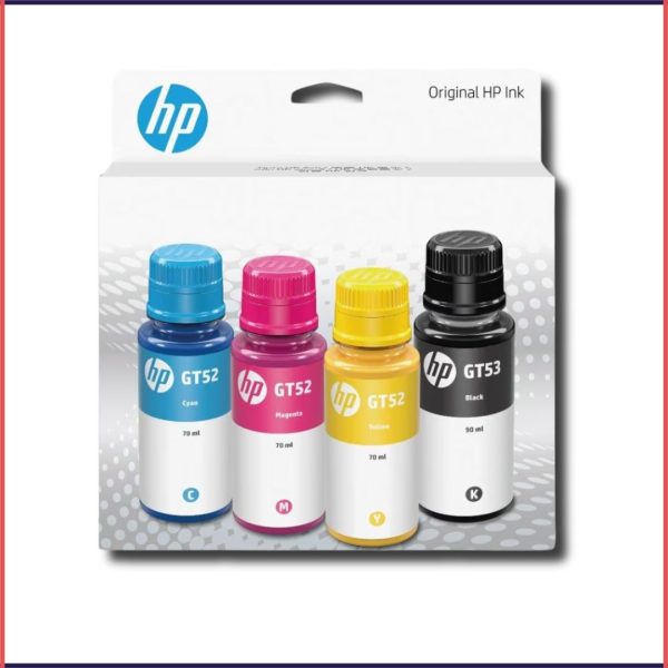 HP GT53/GT52 Ink Bottle Combo 4-colors, 7K3W9AA