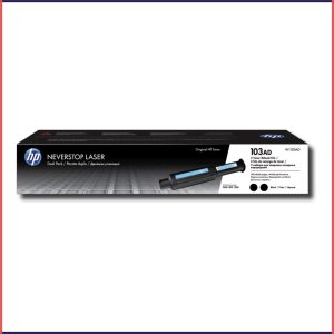HP 103AD Dual Pack Black Original Neverstop Laser Toner Reload Kit, W1103AD