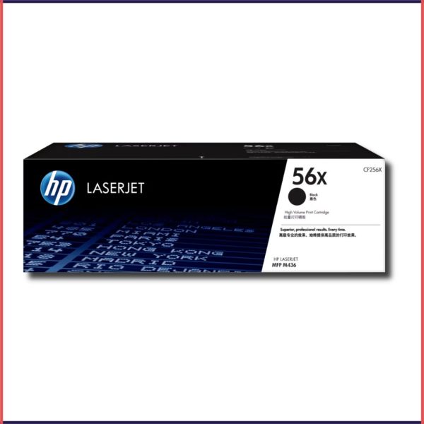 HP 56X High Yield Black Original LaserJet Toner Cartridge, CF256X
