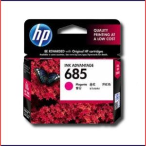 HP 685 Magenta Original Ink Advantage Cartridges, CZ123AA