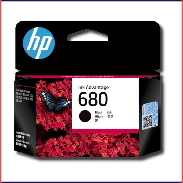 HP 680 Black Original Ink Advantage Cartridges, F6V27AA