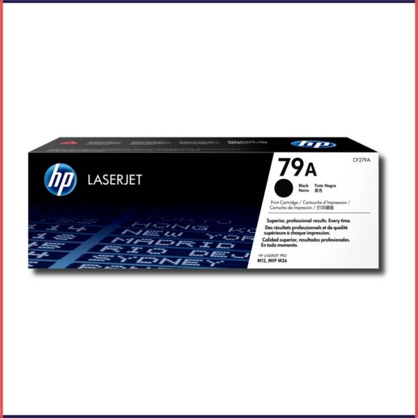 HP 79A Black Original LaserJet Toner Cartridge, CF279A