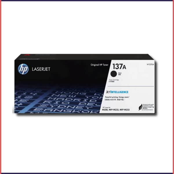 HP 137A Black Original LaserJet Toner Cartridge, W1370A