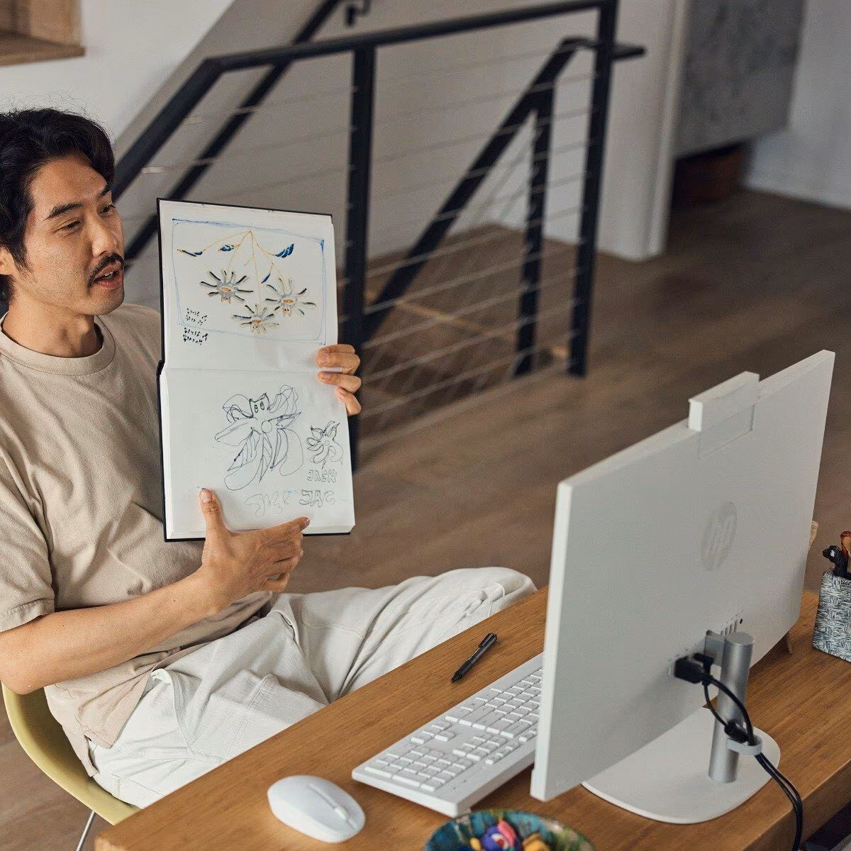 HP 60.5 cm (23.8) All-in-One Desktop PC 24-cr0025in, B0FZ7PA - Image 6