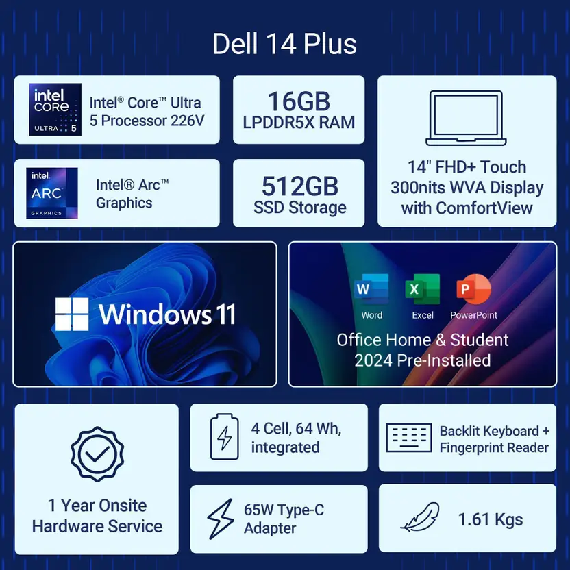 Dell Inspiron 14 Plus Laptop, ODB1425020801RINU1 - Image 9