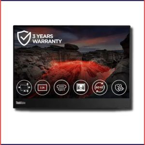 Product Images Nimbus Website (68) Lenovo ThinkVision M14t Gen 2 - 35.56cms (14) Monitor