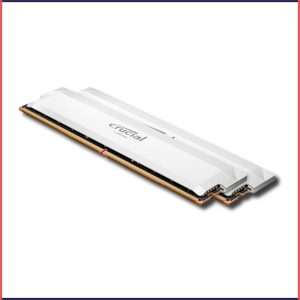 Product Images Nimbus Website 2 (1) Crucial Pro DDR5-6400 CL40 64GB Kit (32GBx2) UDIMM: OC Gaming Memory White