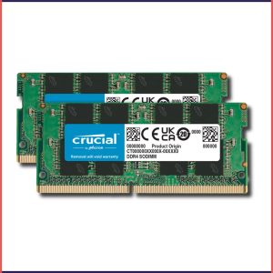 Product Images Nimbus Website 2 (5) Crucial 64GB Kit (32GBx2) DDR4-2666 SODIMM for Mac