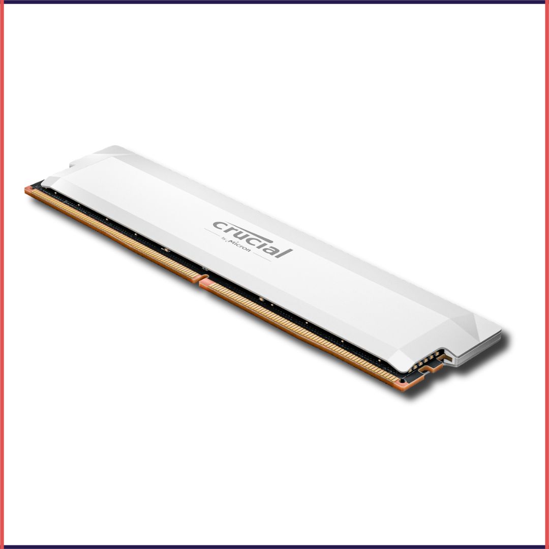 Crucial Pro DDR5-6400 32GB UDIMM: OC Gaming Memory White