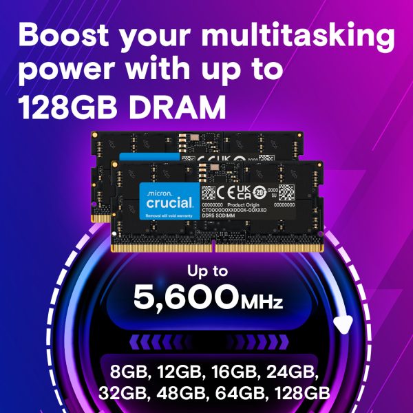 SODIMM DDR5 5600 64GB（32GB×2）Crucial ! Crucial 64GB DDR5-5600 SODIMM