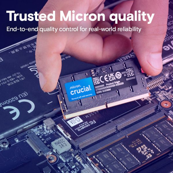 Crucial 64GB Kit (32GBx2) DDR5-5200 SODIMM