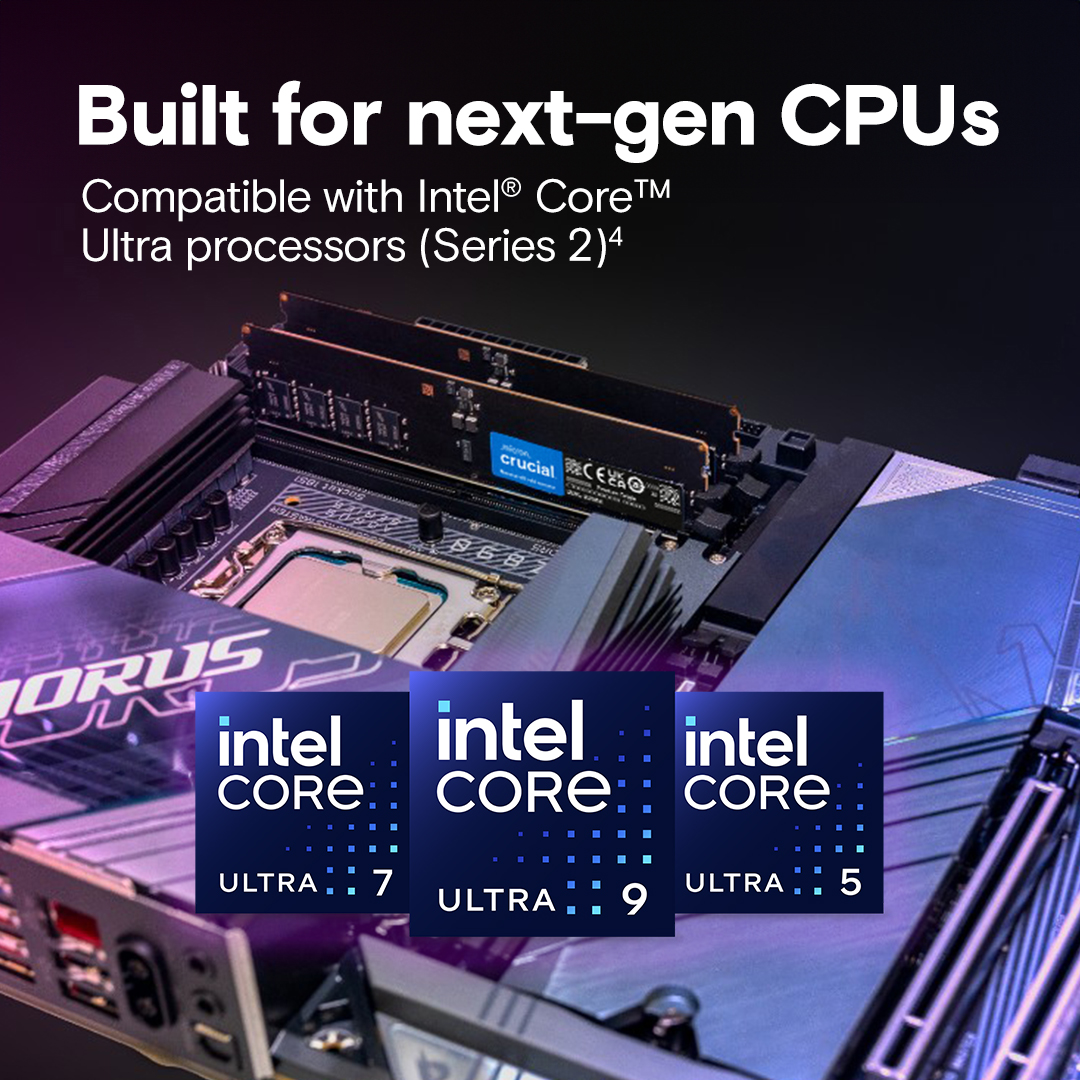 Crucial 128GB Kit (64GBx2) DDR5-6400 CUDIMM - Image 5