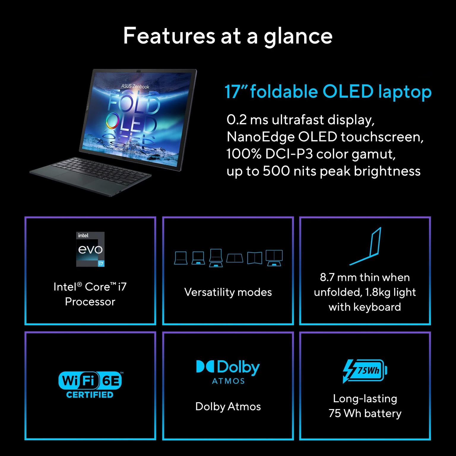 ASUS Zenbook 17 Fold OLED, UX9702AA-MD023WS ASUS Zenbook 17 Fold OLED, UX9702AA-MD023WS - Image 17